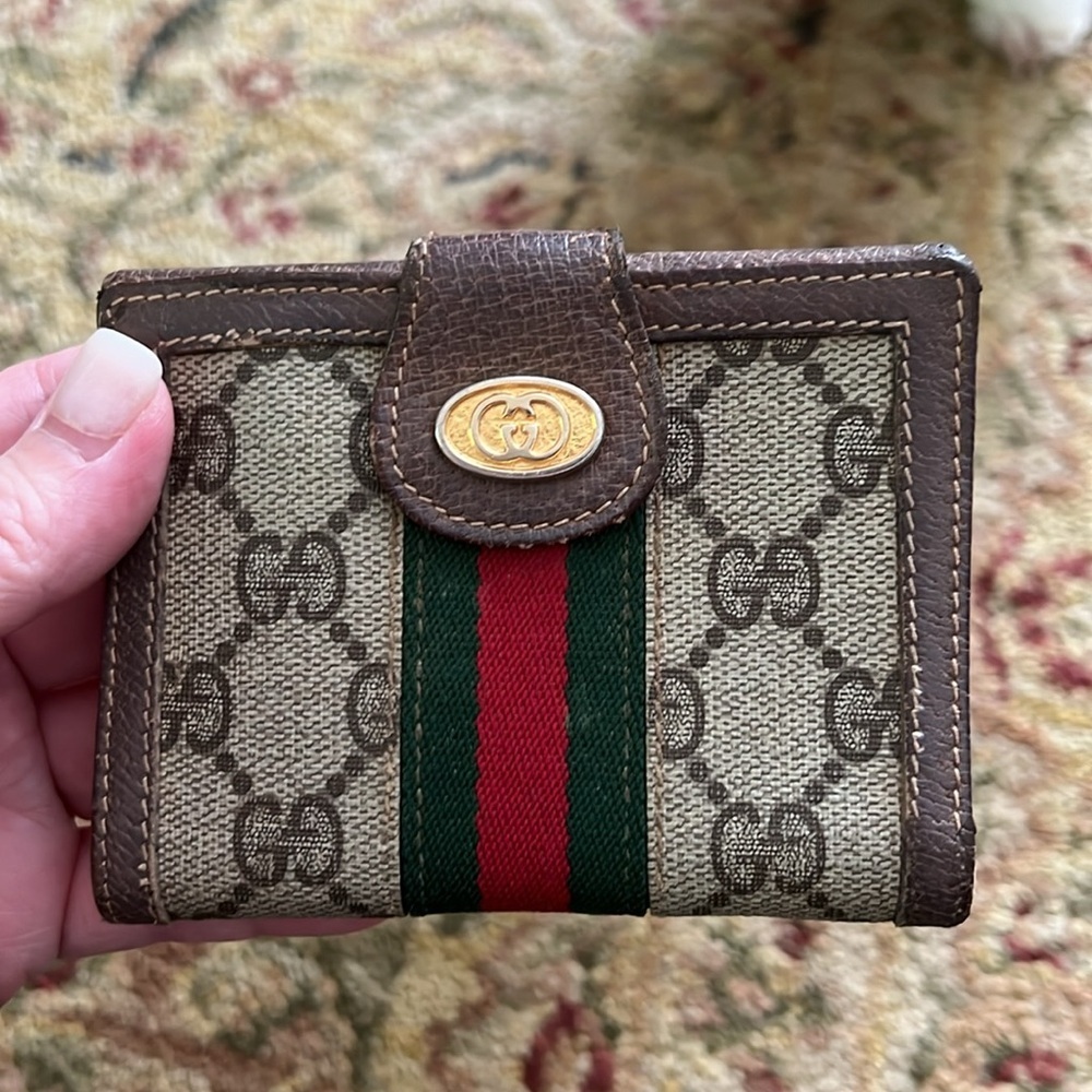 Authentic Gucci sherry line small wallet